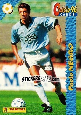Sticker Paolo Negro - Calcio Cards 1995-1996 n. 47 - Panini