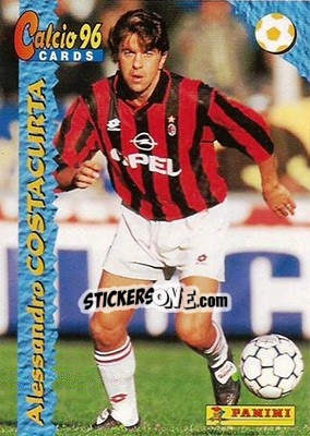 Sticker Alessandro Costacurta - Calcio Cards 1995-1996 n. 49 - Panini