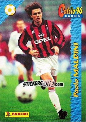 Figurina Paolo Maldini - Calcio Cards 1995-1996 - Panini