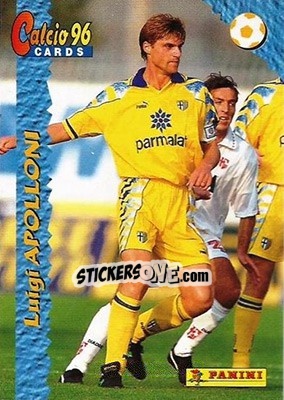 Sticker Luigi Apolloni - Calcio Cards 1995-1996 n. 55 - Panini