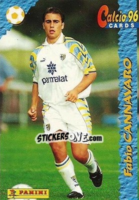 Sticker Fabio Cannavaro - Calcio Cards 1995-1996 n. 57 - Panini