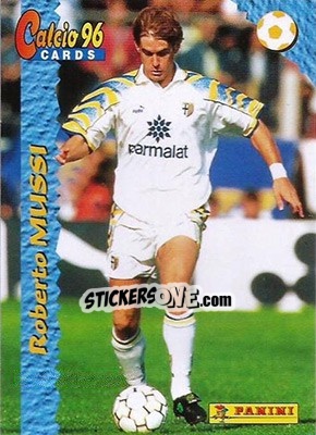 Sticker Roberto Mussi - Calcio Cards 1995-1996 n. 58 - Panini