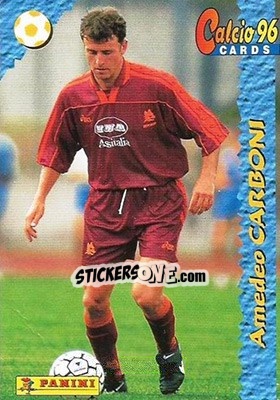 Sticker Amedeo Carboni - Calcio Cards 1995-1996 n. 60 - Panini