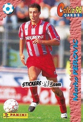 Sticker Marko Perovic - Calcio Cards 1995-1996 n. 66 - Panini