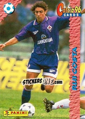Sticker Rui Costa - Calcio Cards 1995-1996 n. 67 - Panini