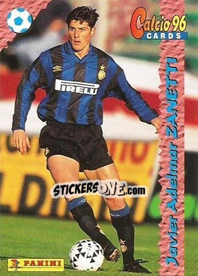 Sticker Javier Zanetti - Calcio Cards 1995-1996 n. 71 - Panini