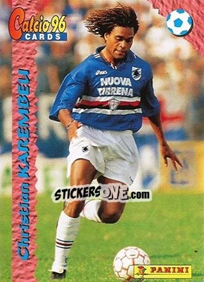 Figurina Christian Karembeu - Calcio Cards 1995-1996 - Panini