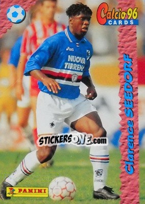 Sticker Clarence Seedorf - Calcio Cards 1995-1996 n. 89 - Panini