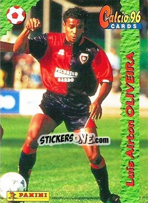 Sticker Luis Airton Oliveira - Calcio Cards 1995-1996 n. 92 - Panini