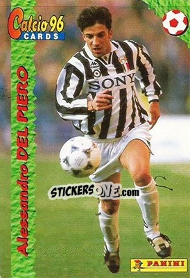 Sticker Alessandro del Piero - Calcio Cards 1995-1996 n. 96 - Panini