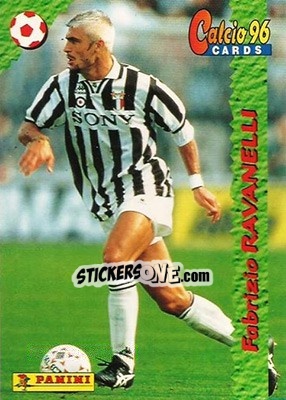 Figurina Fabrizio Ravanelli - Calcio Cards 1995-1996 - Panini
