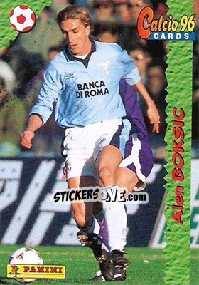 Sticker Alen Boksic - Calcio Cards 1995-1996 n. 99 - Panini