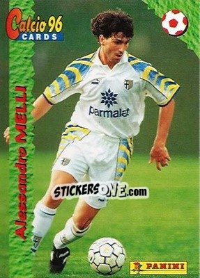 Sticker Alessandro Melli - Calcio Cards 1995-1996 - Panini