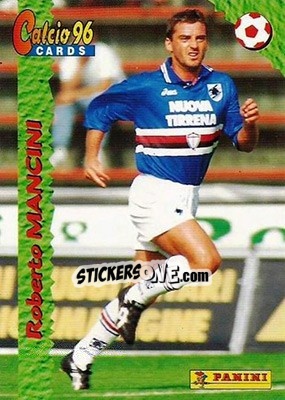 Sticker Roberto Mancini - Calcio Cards 1995-1996 - Panini
