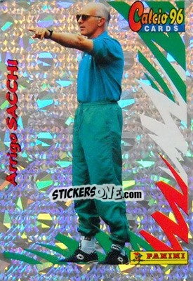 Figurina Arrigo Sacchi - Calcio Cards 1995-1996 n. 115 - Panini