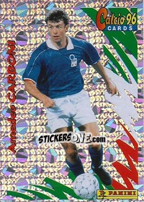 Sticker Amedeo Carboni - Calcio Cards 1995-1996 n. 119 - Panini