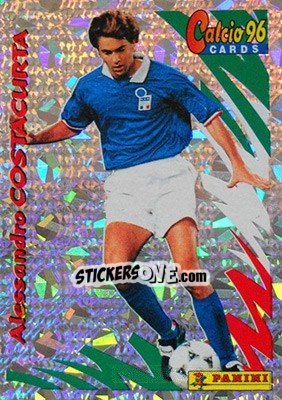 Sticker Alessandro Costacurta - Calcio Cards 1995-1996 n. 120 - Panini