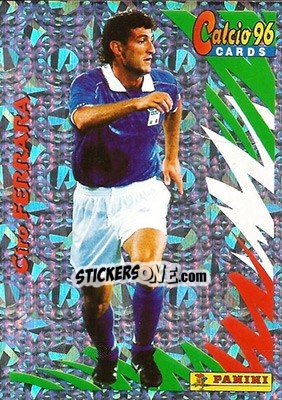 Sticker Ciro Ferrara - Calcio Cards 1995-1996 n. 121 - Panini
