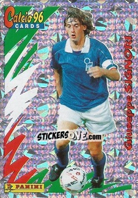 Sticker Giuseppe Signori - Calcio Cards 1995-1996 n. 133 - Panini
