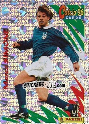 Sticker Marco Simone - Calcio Cards 1995-1996 n. 134 - Panini