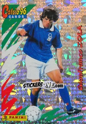 Figurina Gianfranco Zola - Calcio Cards 1995-1996 - Panini