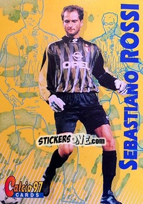 Figurina Sebastiano Rossi - Calcio Cards 1996-1997 - Panini