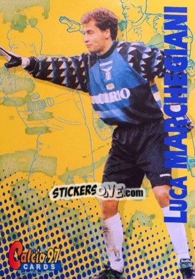 Sticker Luca Marchegiani - Calcio Cards 1996-1997 n. 12 - Panini
