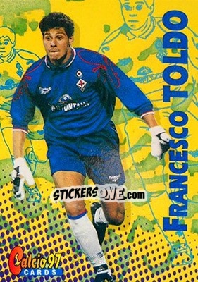 Sticker Francesco Toldo - Calcio Cards 1996-1997 n. 16 - Panini