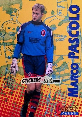 Sticker Marco Pascolo - Calcio Cards 1996-1997 - Panini