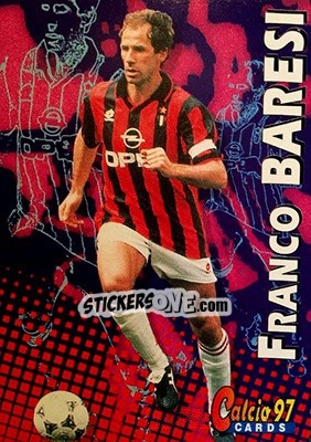 Sticker Franco Baresi - Calcio Cards 1996-1997 n. 19 - Panini