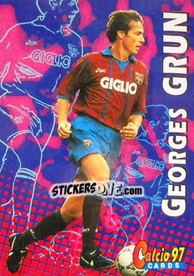 Sticker Georges Grun - Calcio Cards 1996-1997 n. 23 - Panini