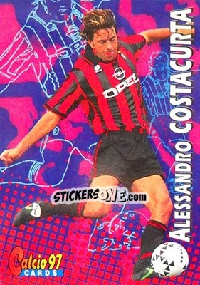 Sticker Alessandro Costacurta - Calcio Cards 1996-1997 n. 25 - Panini