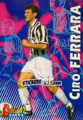 Sticker Ciro Ferrara - Calcio Cards 1996-1997 n. 26 - Panini