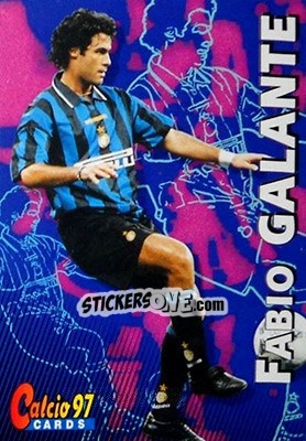 Sticker Fabio Galante - Calcio Cards 1996-1997 n. 27 - Panini