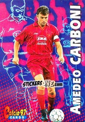 Figurina Amedeo Carboni - Calcio Cards 1996-1997 - Panini