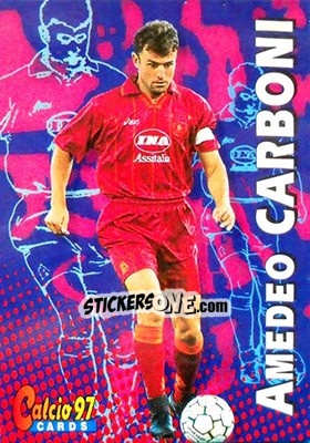 Sticker Amedeo Carboni - Calcio Cards 1996-1997 n. 32 - Panini