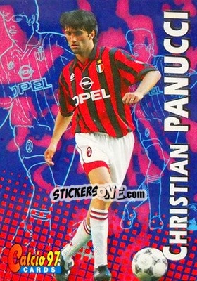 Sticker Christian Panucci - Calcio Cards 1996-1997 n. 38 - Panini