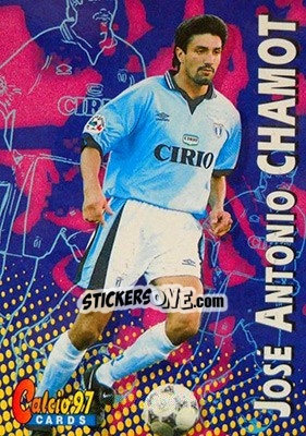 Sticker Jose Chamot - Calcio Cards 1996-1997 n. 42 - Panini
