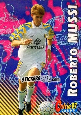 Sticker Roberto Mussi - Calcio Cards 1996-1997 n. 44 - Panini