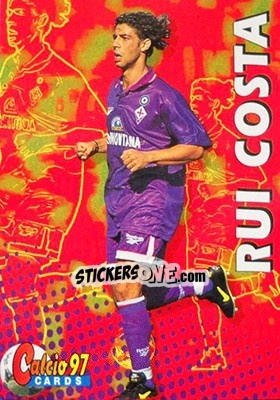 Sticker Rui Costa - Calcio Cards 1996-1997 n. 46 - Panini