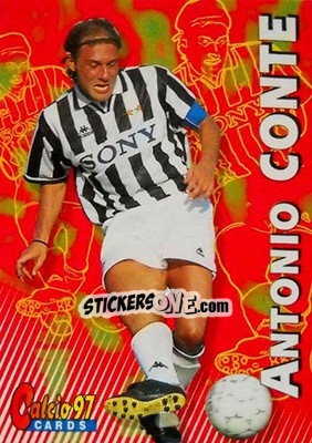 Figurina Antonio Conte - Calcio Cards 1996-1997 - Panini