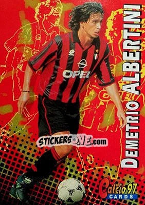 Sticker Demetrio Albertini - Calcio Cards 1996-1997 n. 50 - Panini