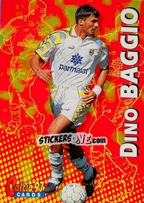 Sticker Dino Baggio - Calcio Cards 1996-1997 n. 51 - Panini
