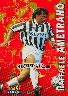 Sticker Raffaele Ametrano - Calcio Cards 1996-1997 n. 53 - Panini