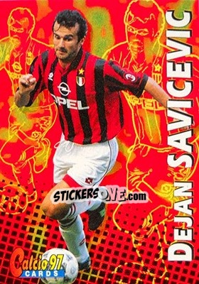 Sticker Dejan Savicevic - Calcio Cards 1996-1997 n. 56 - Panini