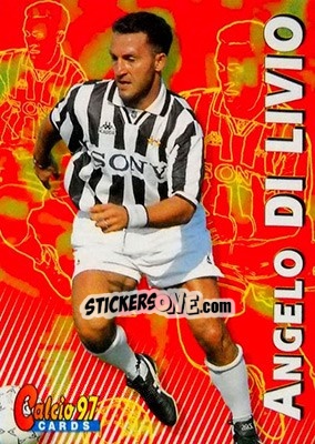 Sticker Angelo Di Livio - Calcio Cards 1996-1997 n. 57 - Panini