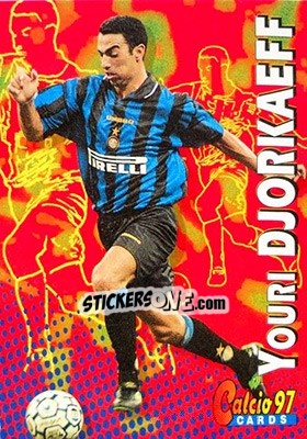 Sticker Youri Djorkaeff - Calcio Cards 1996-1997 - Panini