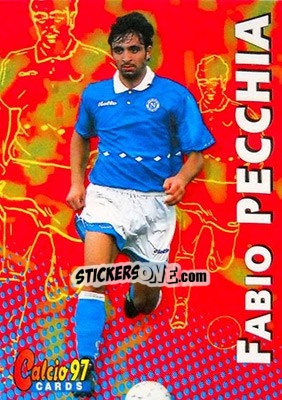Sticker Fabio Pecchia - Calcio Cards 1996-1997 n. 60 - Panini