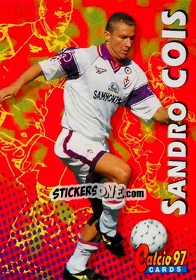 Sticker Sandro Cois - Calcio Cards 1996-1997 n. 67 - Panini