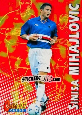 Sticker Sinisa Mihajlovic - Calcio Cards 1996-1997 - Panini